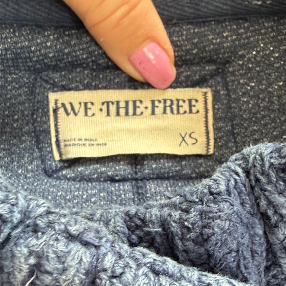 NWOT Free People Blue Cute in this Cardi Blue Cardigan xs - Picture 6 of 6